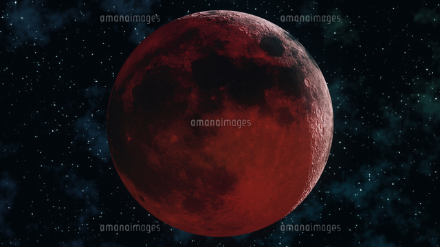 Blood Moon Illustration の写真素材 イラスト素材 アマナイメージズ