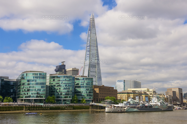ザ シャードとhmsベルファスト号 の写真素材 イラスト素材 アマナイメージズ