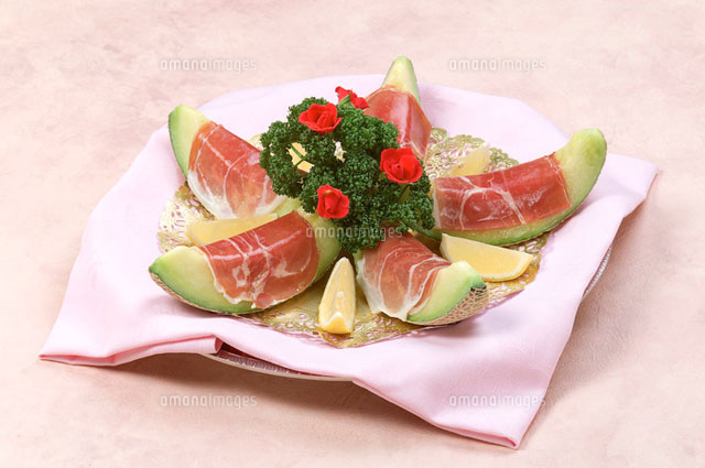 生ハムとメロン の写真素材 イラスト素材 アマナイメージズ