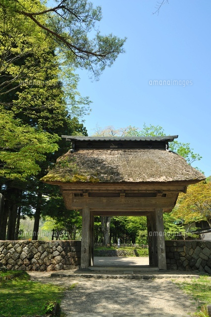 花山御番所の門 宮城県 の写真素材 イラスト素材 アマナイメージズ
