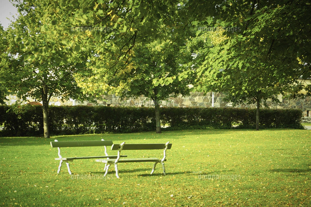 芝生の空間の写真素材 ストックフォト アマナイメージズ
