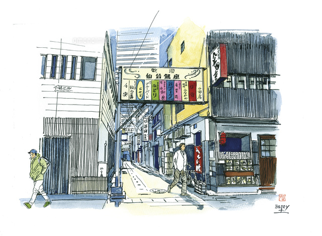 仙台城下町百景 仙台銀座 の写真素材 イラスト素材 アマナイメージズ 仙台城下町百景 仙台銀座 の写真素材 イラスト素材 アマナイメージズ