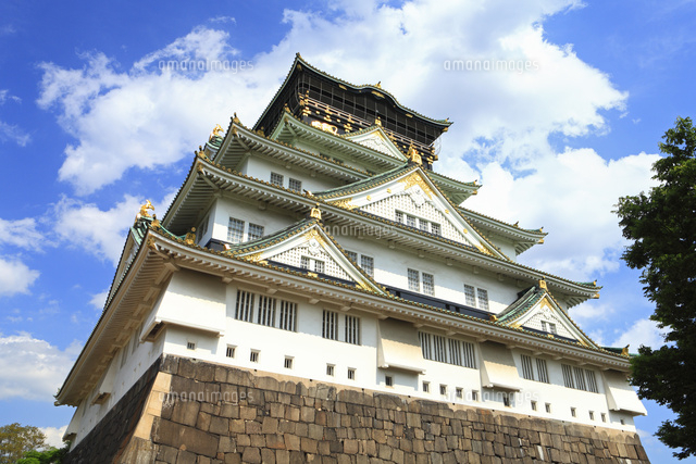 大阪城天守閣 の写真素材 イラスト素材 アマナイメージズ