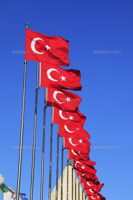 トルコ国旗 の写真素材 イラスト素材 アマナイメージズ