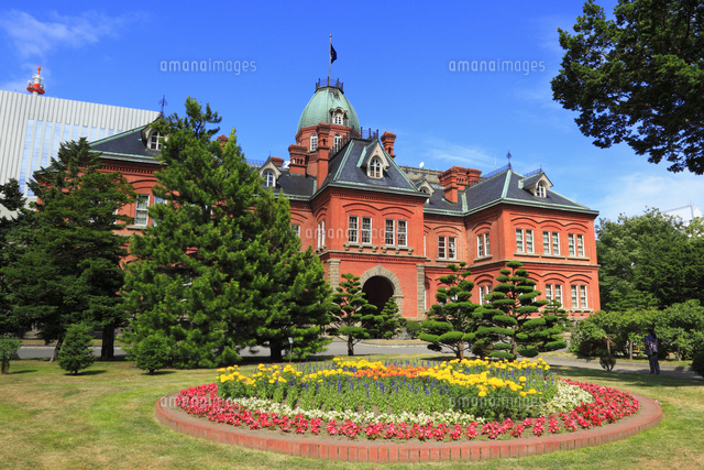 北海道庁旧本庁舎 赤れんが庁舎 の写真素材 イラスト素材 アマナイメージズ
