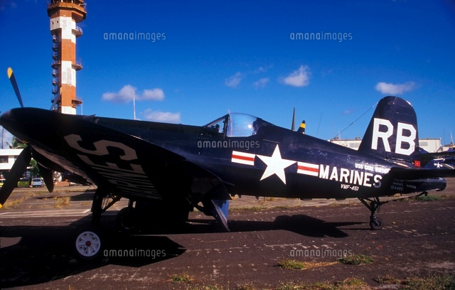 A Side View Of A U S Marine Corps F4u Corsair World War Ii の写真素材 イラスト素材 アマナイメージズ