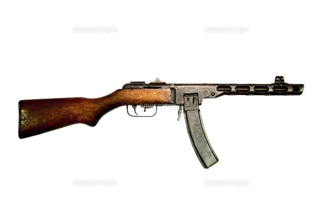 Russian PPSh-41 submachine gun.[11079023439]の写真・イラスト素材 