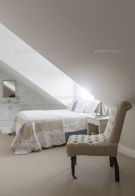 bed underneath window