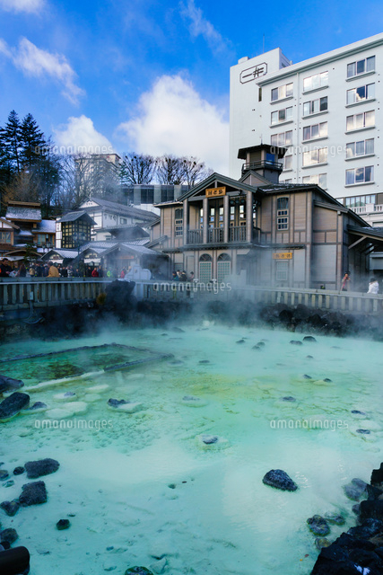 草津温泉の湯畑 の写真素材 イラスト素材 アマナイメージズ