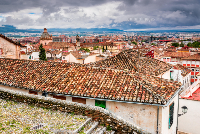 Granada Spain Medieval Moorish City Of Granada Andalusia Landmark Of Spanish Country Iberian Pen の写真素材 イラスト素材 アマナイメージズ
