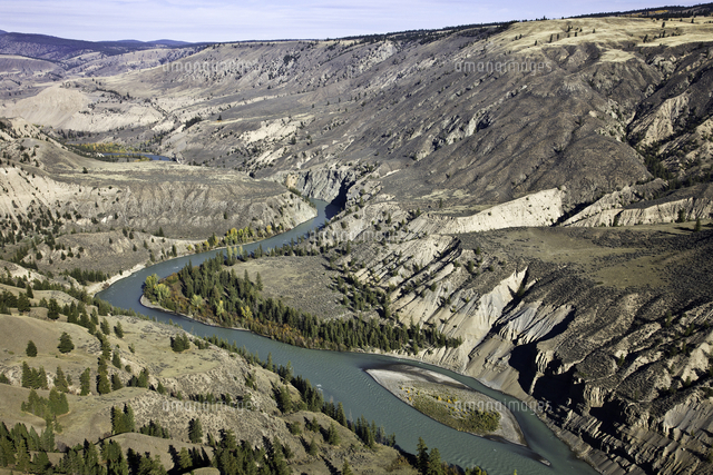 Aerial photography over the Cariboo region of British Columbia, Canada ...