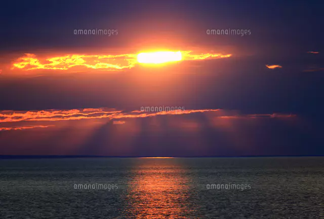 Spectacular Sunset over Georgian Bay, Ontario, Canada
