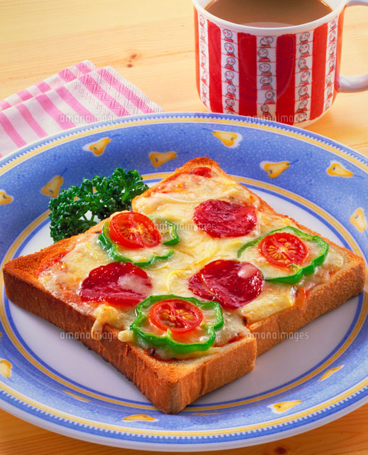 ピザトースト の写真素材 イラスト素材 アマナイメージズ