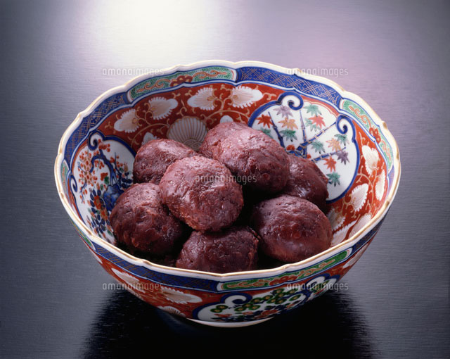 おはぎ つぶあん の写真素材 イラスト素材 アマナイメージズ