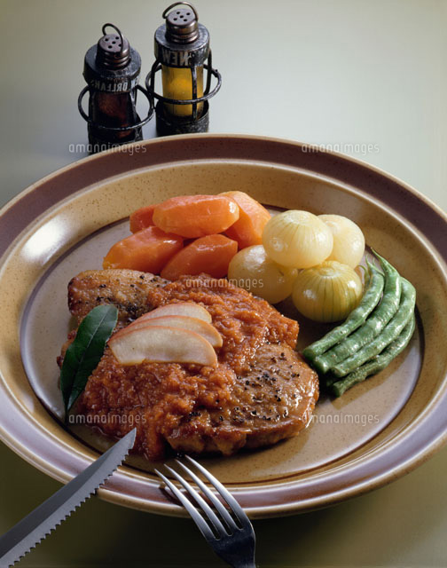 アップルソースポークチョップのレシピ