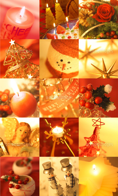 クリスマスコラージュ[22259001835]の写真・イラスト素材｜アマナ