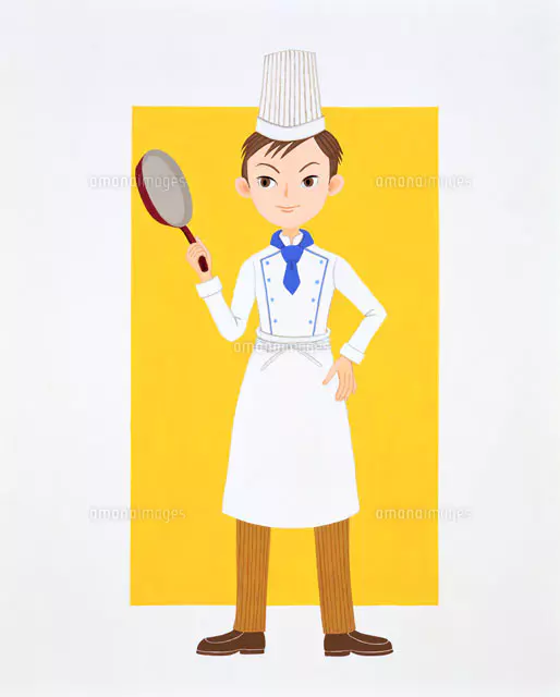 コック 帽子のイラスト素材 アマナイメージズ