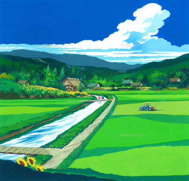 コメのイラスト素材 アマナイメージズ