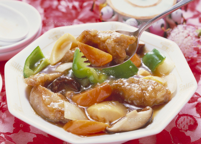 中華料理 酢豚 の写真素材 イラスト素材 アマナイメージズ