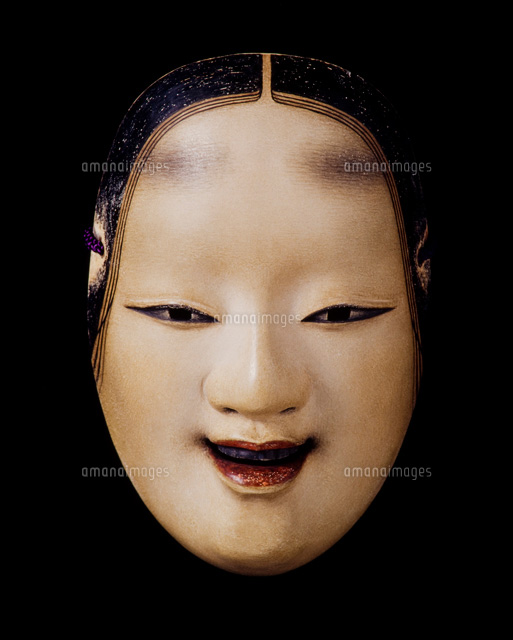 能面 万媚(まんび)[22806000007]の写真・イラスト素材｜アマナイメージズ