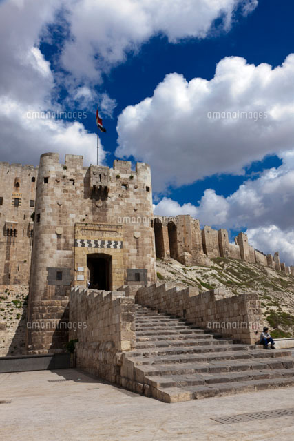 アレッポ城 世界遺産 の写真素材 イラスト素材 アマナイメージズ
