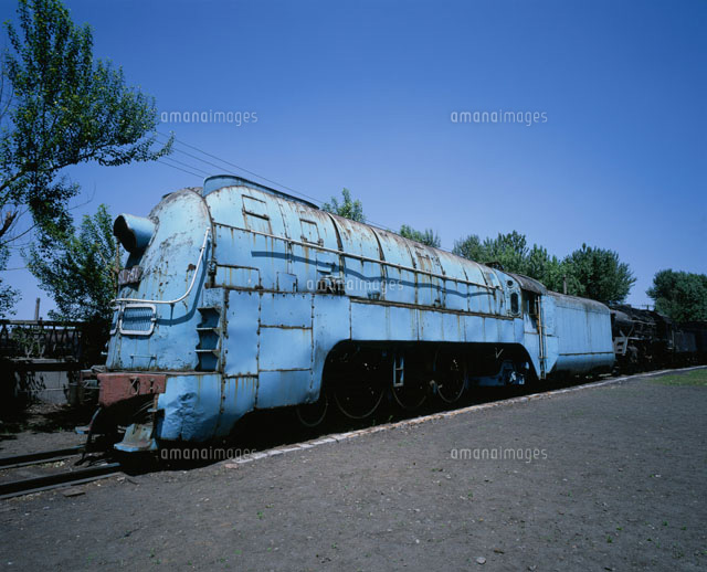 アジア号 蒸気機関車陳列館[25058008026]の写真・イラスト素材｜アマナ
