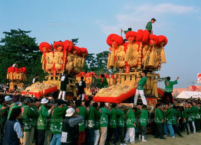 豊浜ちょうさ祭り の写真素材 イラスト素材 アマナイメージズ
