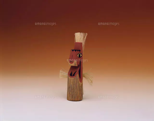 きしまやま一刀彫 大八車馬[25651002779]の写真・イラスト素材｜アマナ