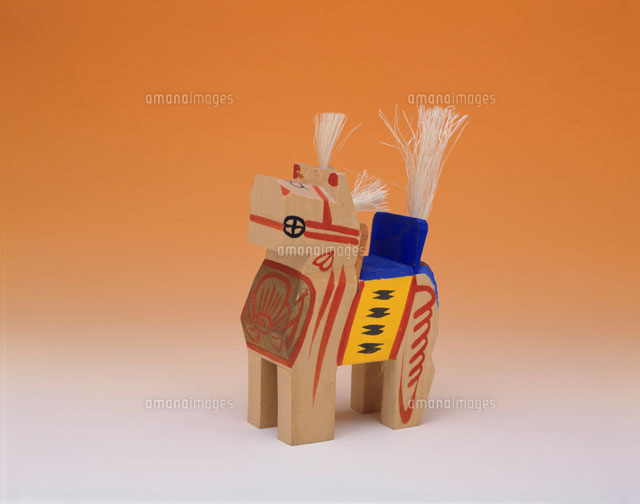 三春駒　一木造り 出荷予定：12月〜2026年2月】三春駒（白）7寸