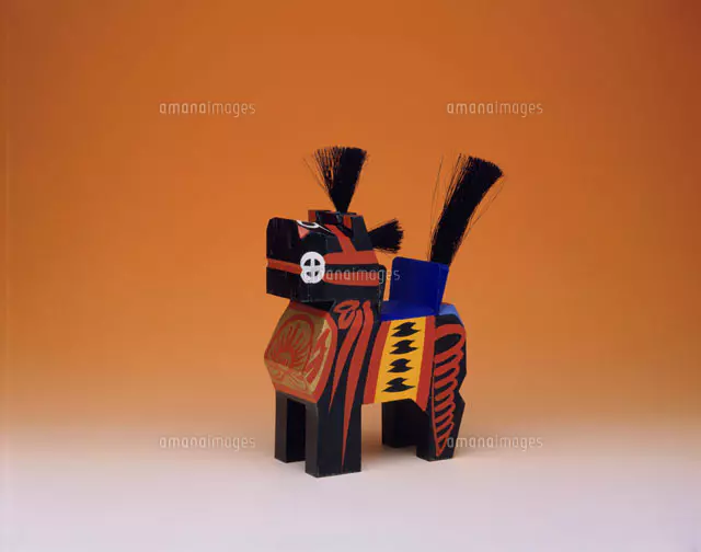 三春駒 木製[25651002888]の写真・イラスト素材｜アマナイメージズ