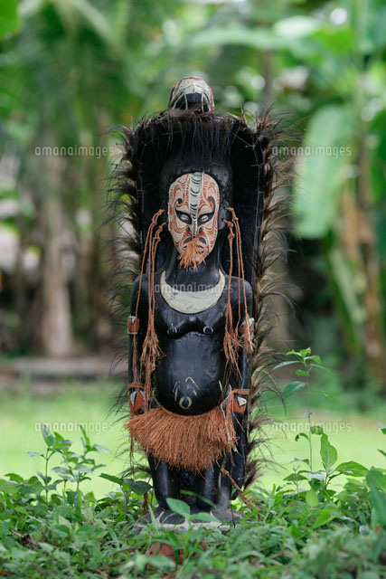 セピック川 タンブナム村の手作り民芸品[25654011516]の写真・イラスト