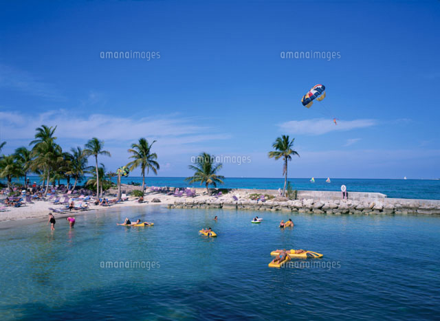ニュープロビデンス島のビーチ の写真素材 イラスト素材 アマナイメージズ