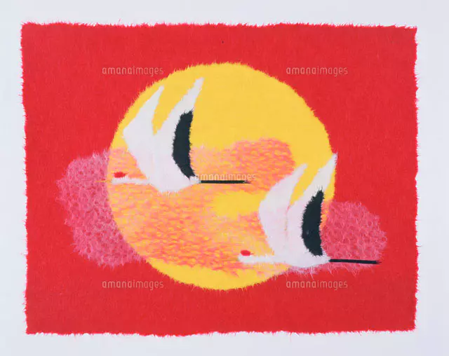 絵　おひなさま ちぎり絵 おひなさま[25846001285]の写真・イラスト素材｜アマナ