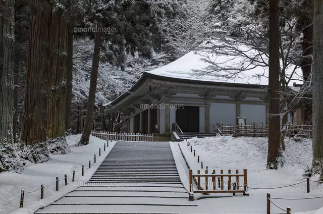 冬の中尊寺 金色堂[26111004365]の写真・イラスト素材｜アマナイメージズ