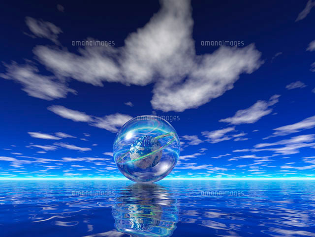 地球と海 Cg の写真素材 イラスト素材 アマナイメージズ
