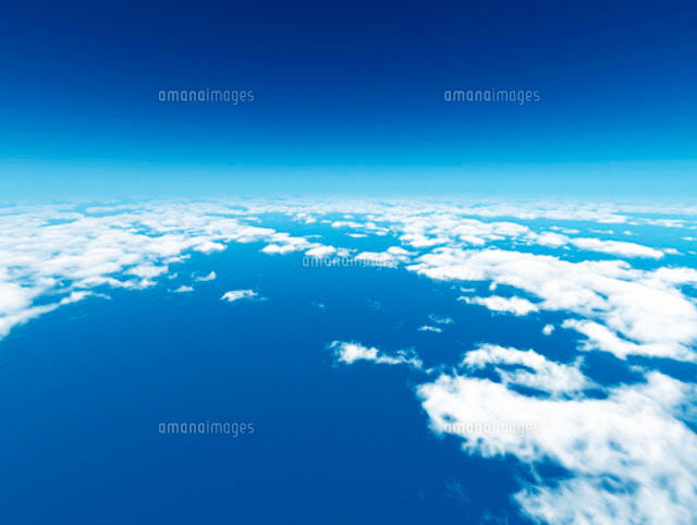 空と雲と海[28059000501]の写真・イラスト素材｜アマナイメージズ