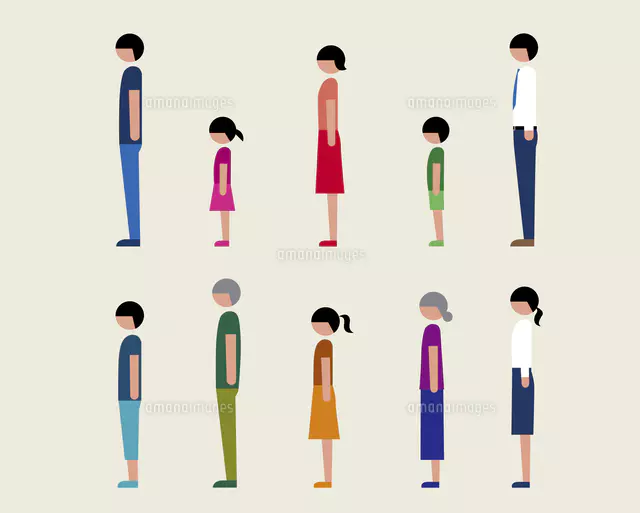 直立のイラスト素材 アマナイメージズ