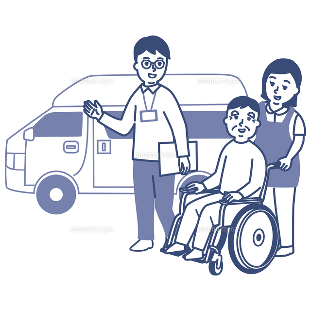 高齢者を送迎車で迎えに来た介護福祉士 の写真素材 イラスト素材 アマナイメージズ 高齢者を送迎車で迎えに来た介護福祉士 の写真素材 イラスト素材 アマナイメージズ