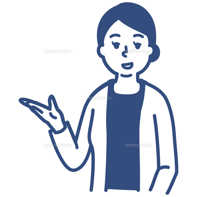 案内をする女性 の写真素材 イラスト素材 アマナイメージズ