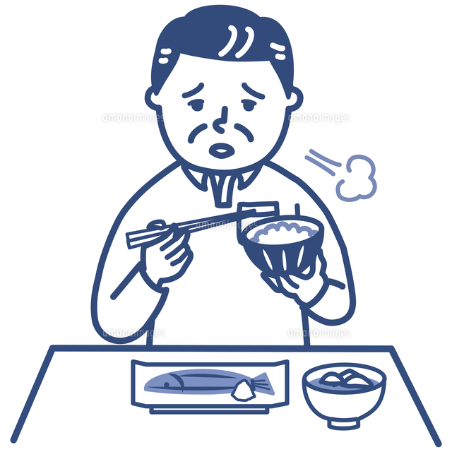 食欲不振の男性 の写真素材 イラスト素材 アマナイメージズ