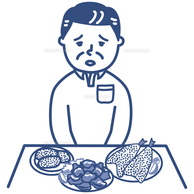 揚げ物を前に食べる気がしない男性 の写真素材 イラスト素材 アマナイメージズ 揚げ物を前に食べる気がしない男性 の写真素材 イラスト素材 アマナイメージズ
