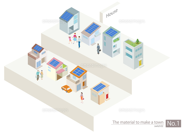 町づくりパーツ の写真素材 イラスト素材 アマナイメージズ