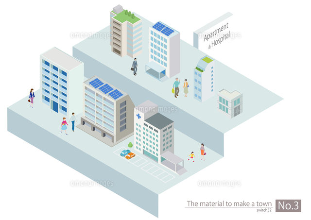 町づくりパーツ の写真素材 イラスト素材 アマナイメージズ
