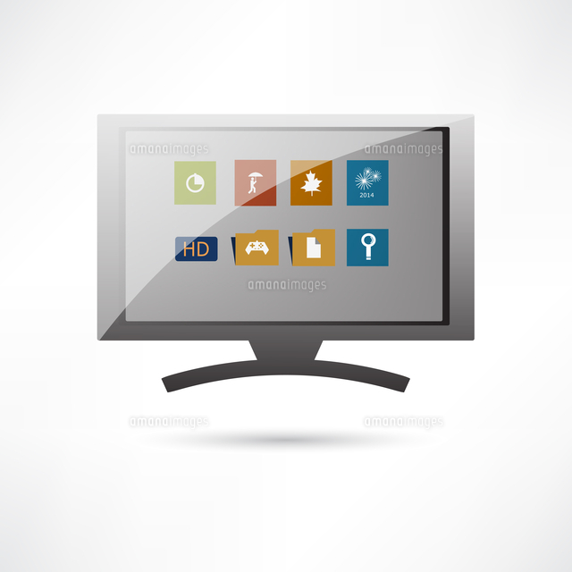 Tv Icon の写真素材 イラスト素材 アマナイメージズ