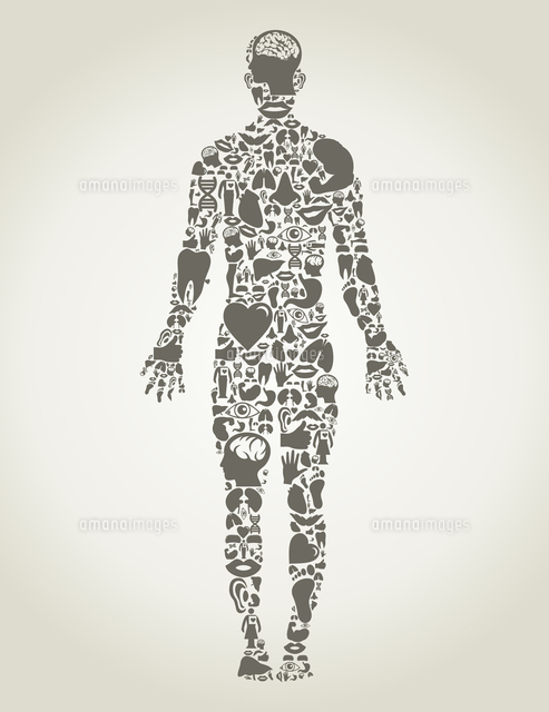 The person made of body parts. A vector illustration[60016023397]の写真素材 ...