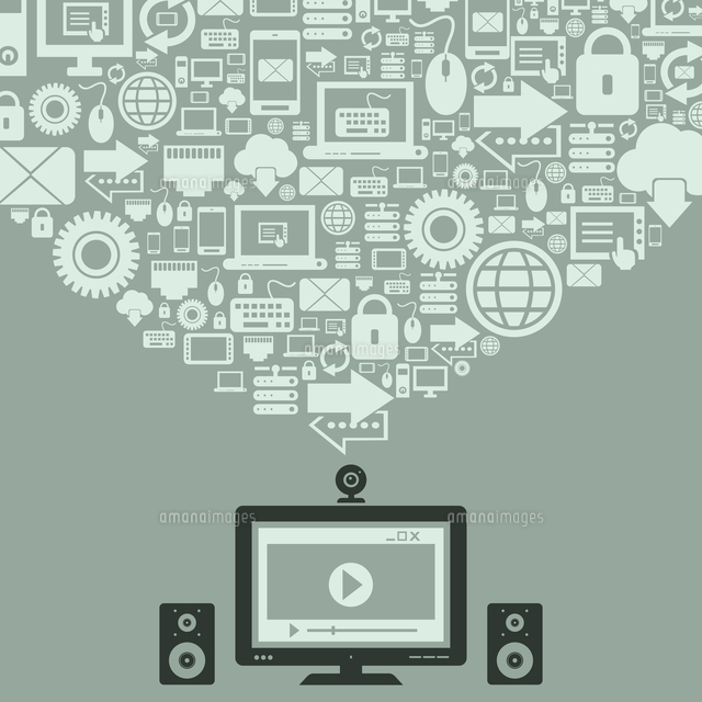 The Computer And Its Parts A Vector Illustration 60016025602 