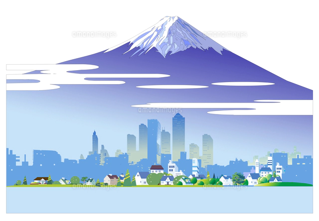 桜が咲く山の美しい背景イラスト の写真素材 イラスト素材 アマナイメージズ 桜が咲く山の美しい背景イラスト の写真素材 イラスト素材 アマナイメージズ