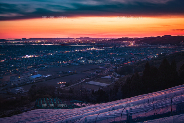 岡山県 芥子山からの眺望[66536000161]の写真・イラスト素材｜アマナ