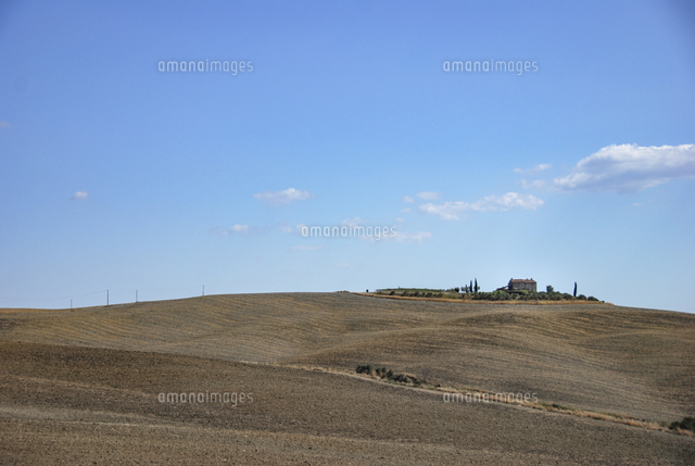 トスカーナののどかな美しい風景、シンプルなイメージ[81385000422]の