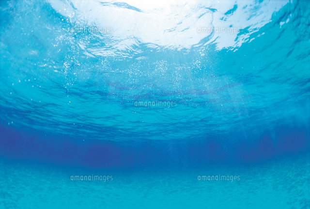 水面と海底 の写真素材 イラスト素材 アマナイメージズ